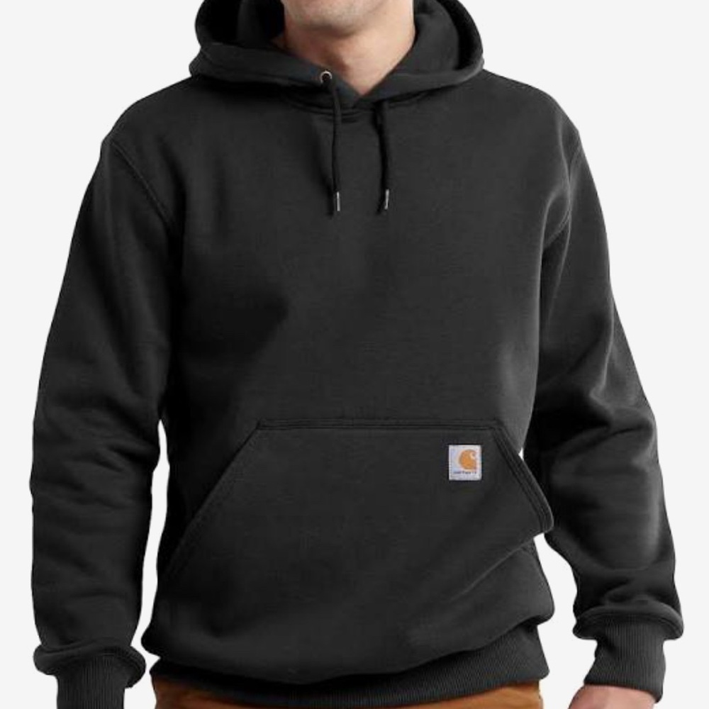 Carhartt Men’s Hoodie Sweatshirt Gray Pullover Fleece Size: L